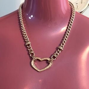 Brighton heart and rhinestone necklace